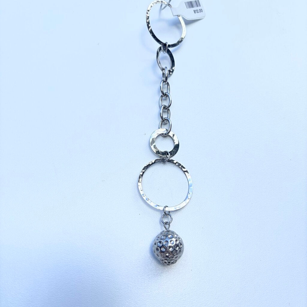 silver repurposed jewelry hanging ornament