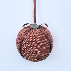 copper sunflower ornament - view 2