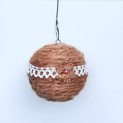 twine lace ornament - view 1