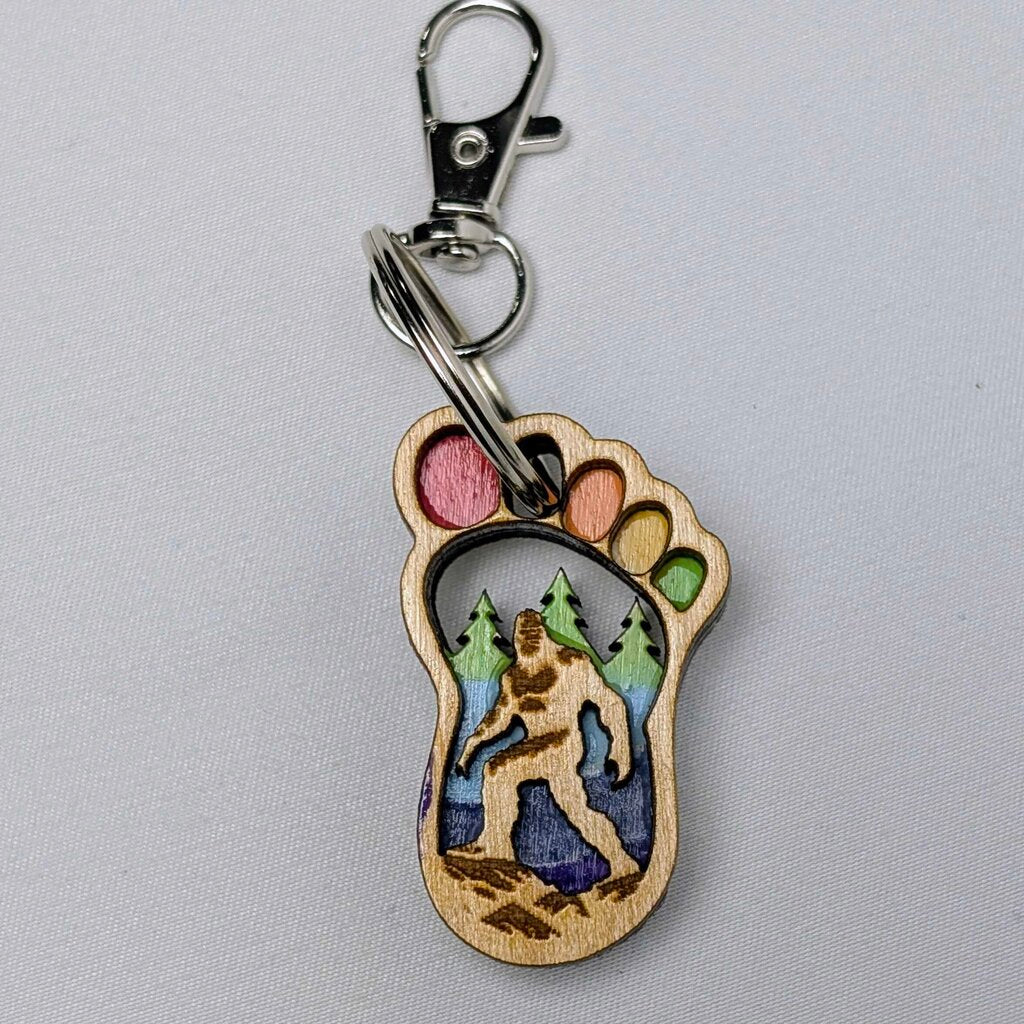 Bigfoot Keychain