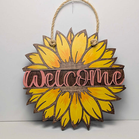 Sunflower Welcome Sign