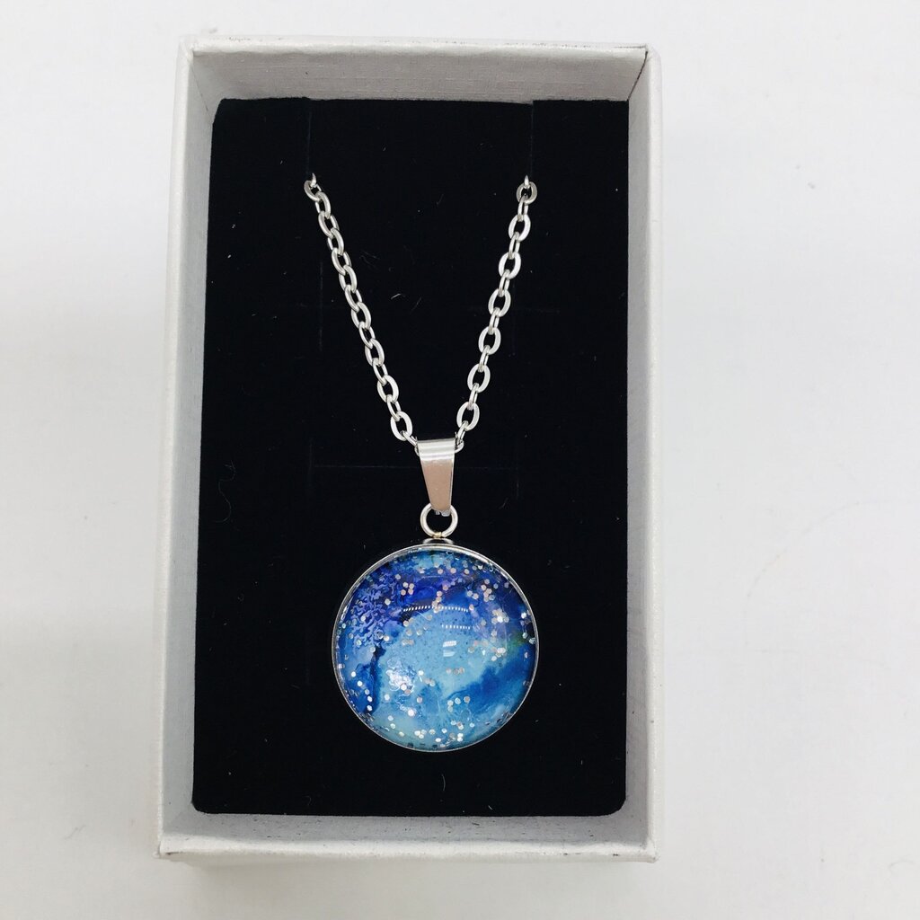 16" Necklaces- Blue/Silver
