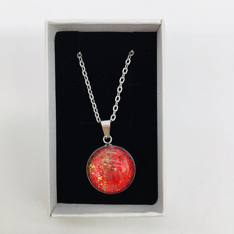 16" Necklaces- Red/Gold
