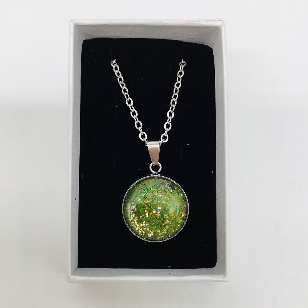 16" Necklaces- Green/Gold