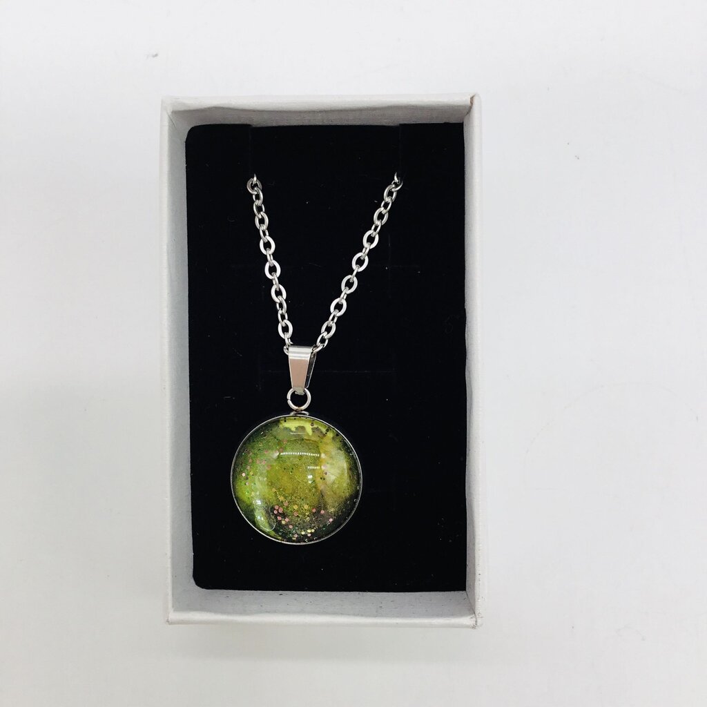 16" Necklaces- Green/Gold