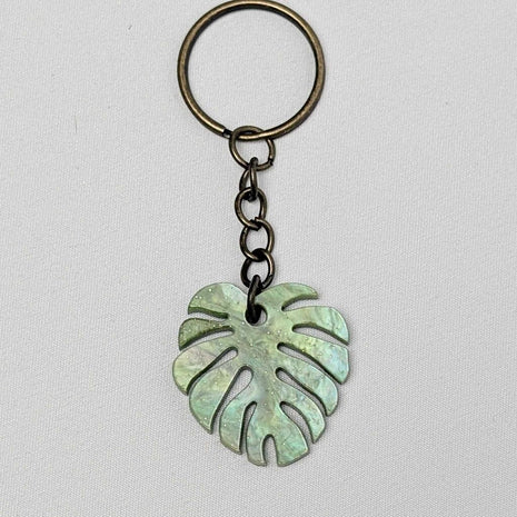 Monstera Leaf Keychain