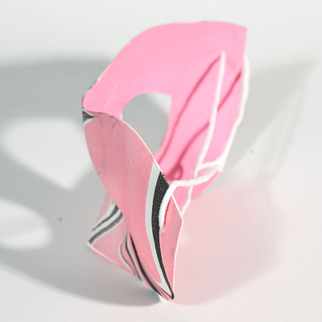 Mask - Pink black white 1
