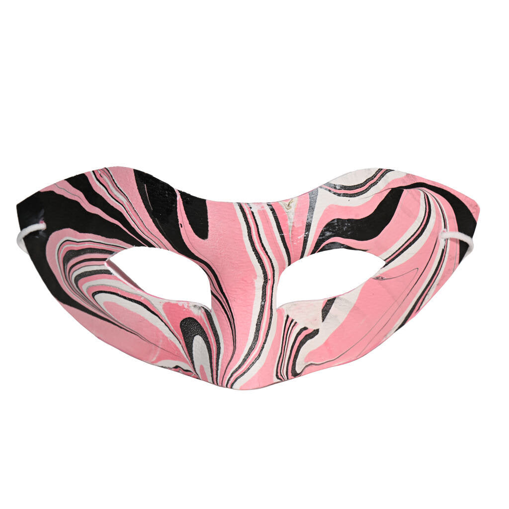 Mask - Pink black white 2
