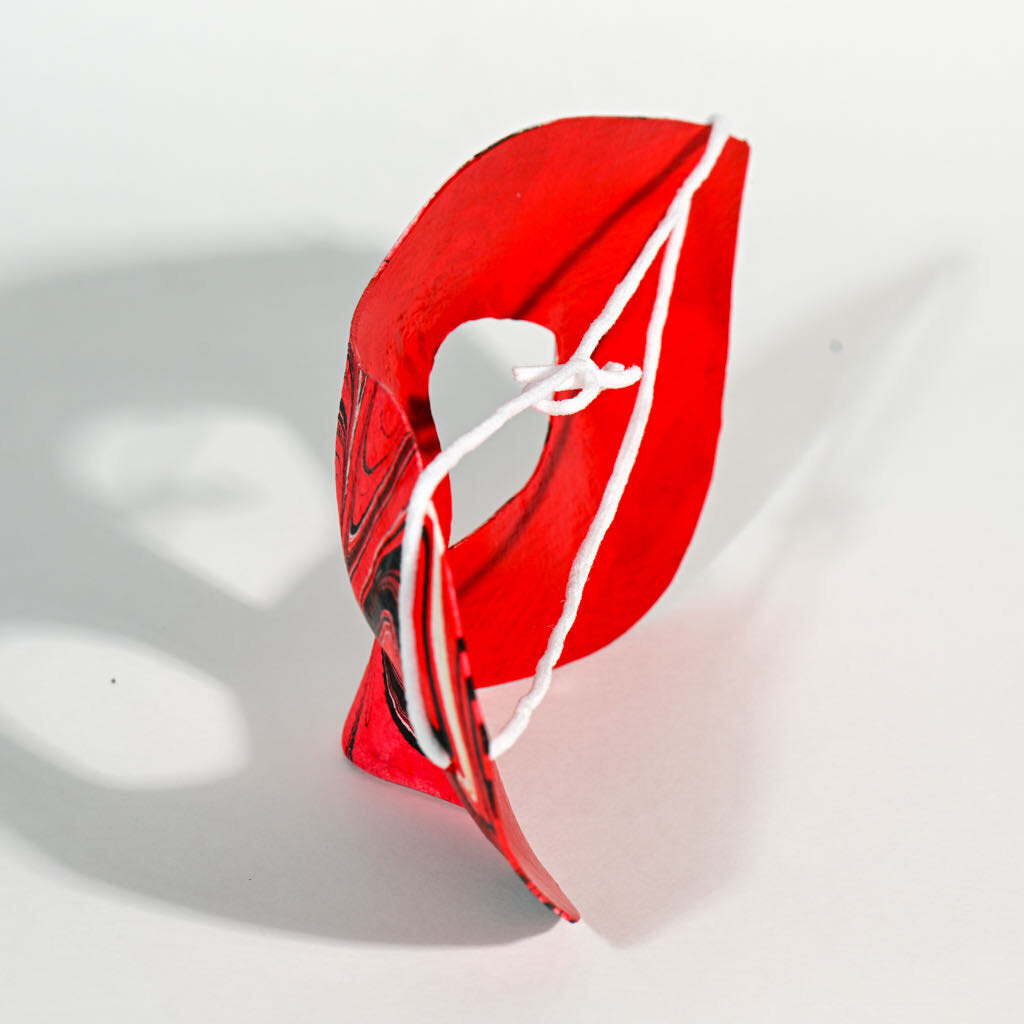Mask - Red Black, White 1