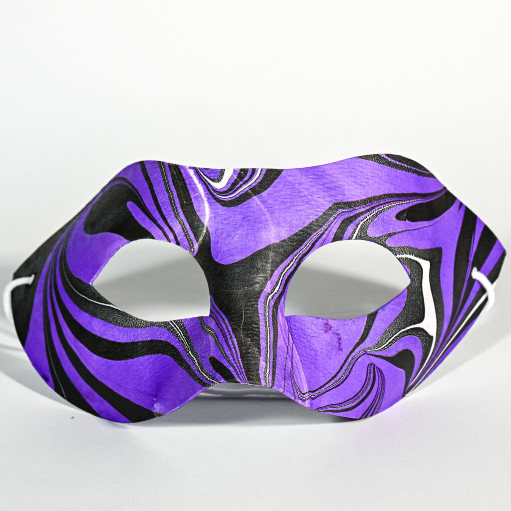 Mask - black purple white 1