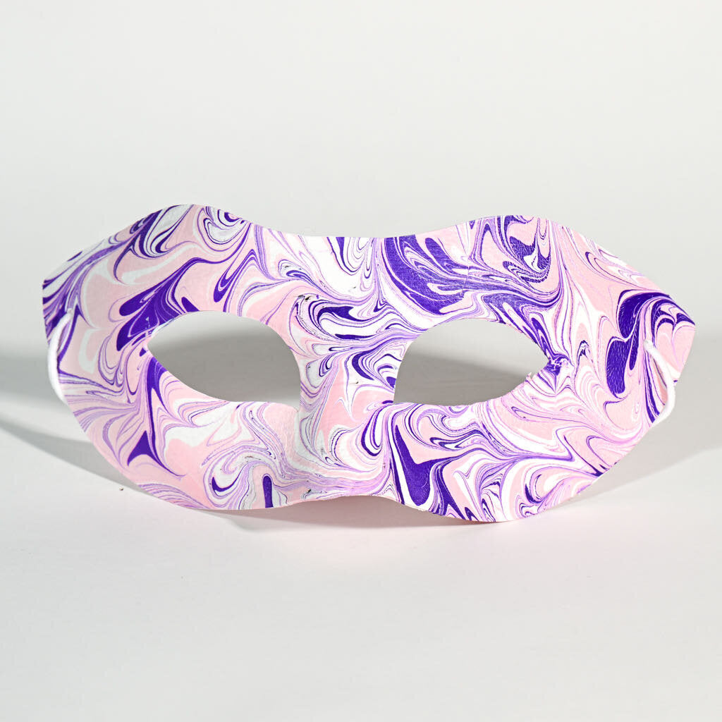 Mask - Light Pink, White, Purple 1