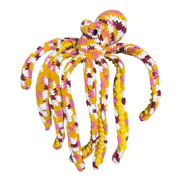 Giant crocheted octopus stuffie