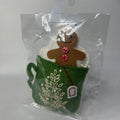 Embroidered tree mug ornament