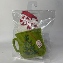 Embroidered mug ornament - view 1