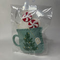 Embroidered mug ornament