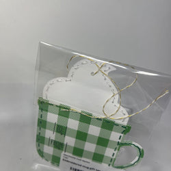 Embroidered mug gift tag - view 2