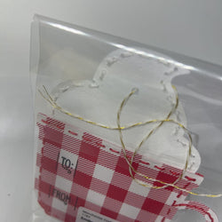 Embroidered mug gift tag - view 2