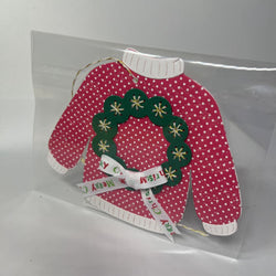 Stitched sweater gift tag - view 1