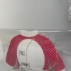 Stitched sweater gift tag - view 2