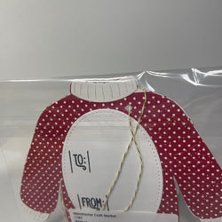 Stitched sweater gift tag - view 2