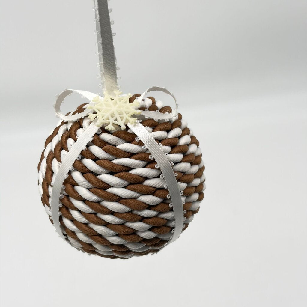 Gingerbread snowflake ornament