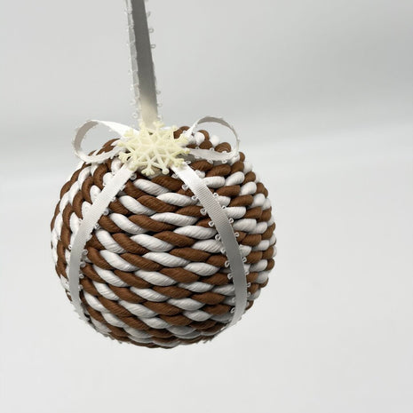 Gingerbread snowflake ornament