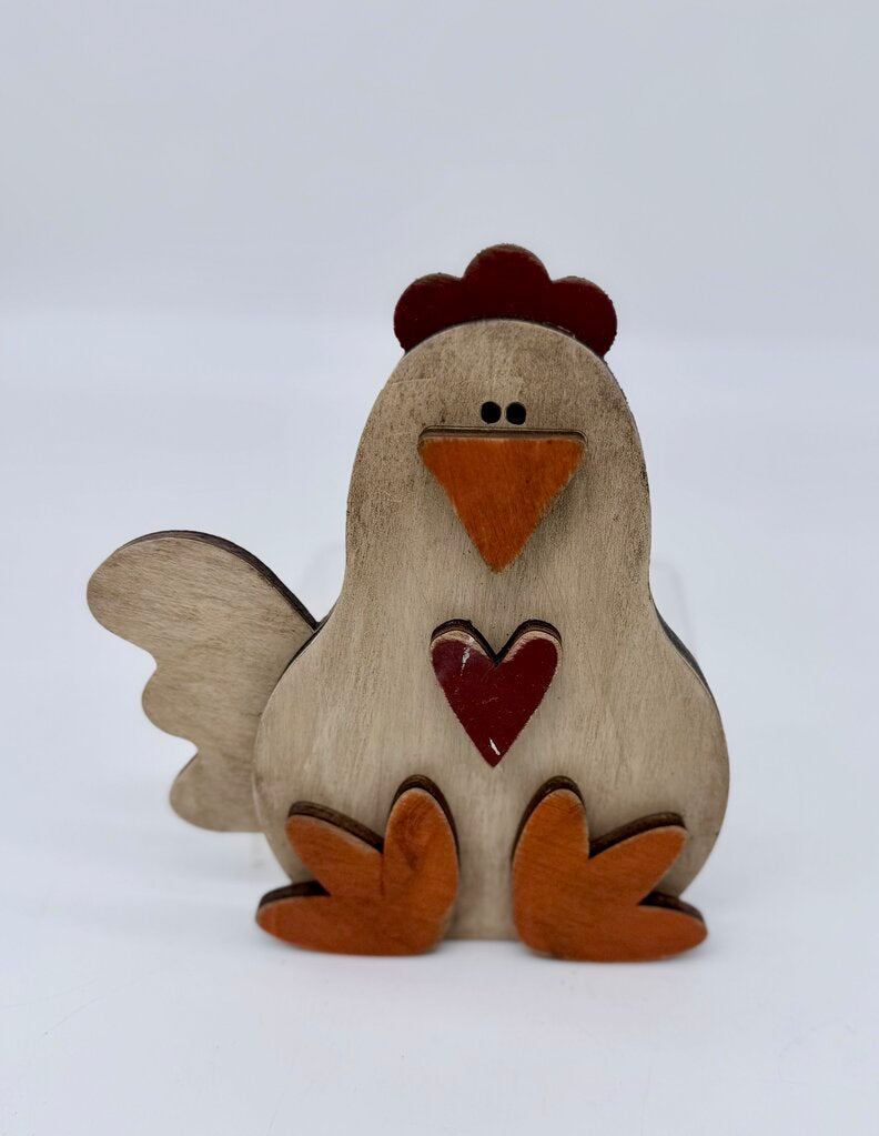 White hen shelf sitter