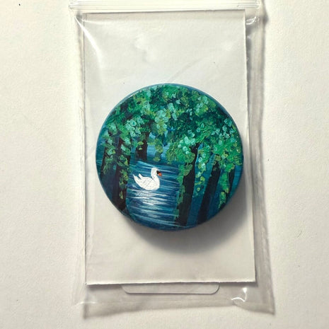 Swan circle Magnet
