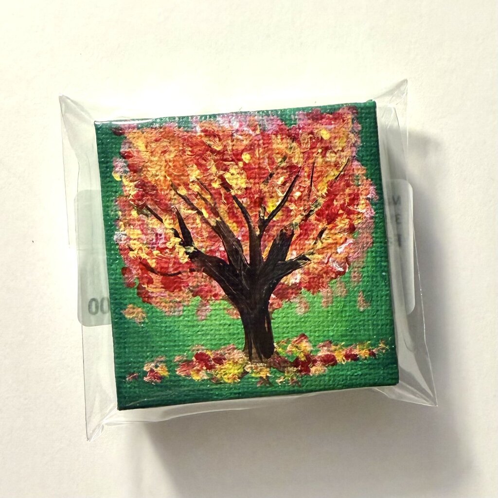Fall Tree Mini Canvas Magnet