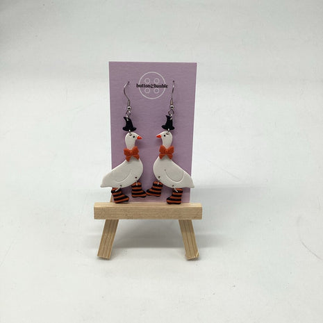 Witchy Goose Dangle Earrings