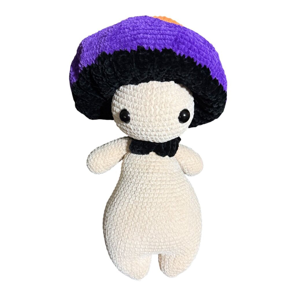 Crocheted giant mushie sprite