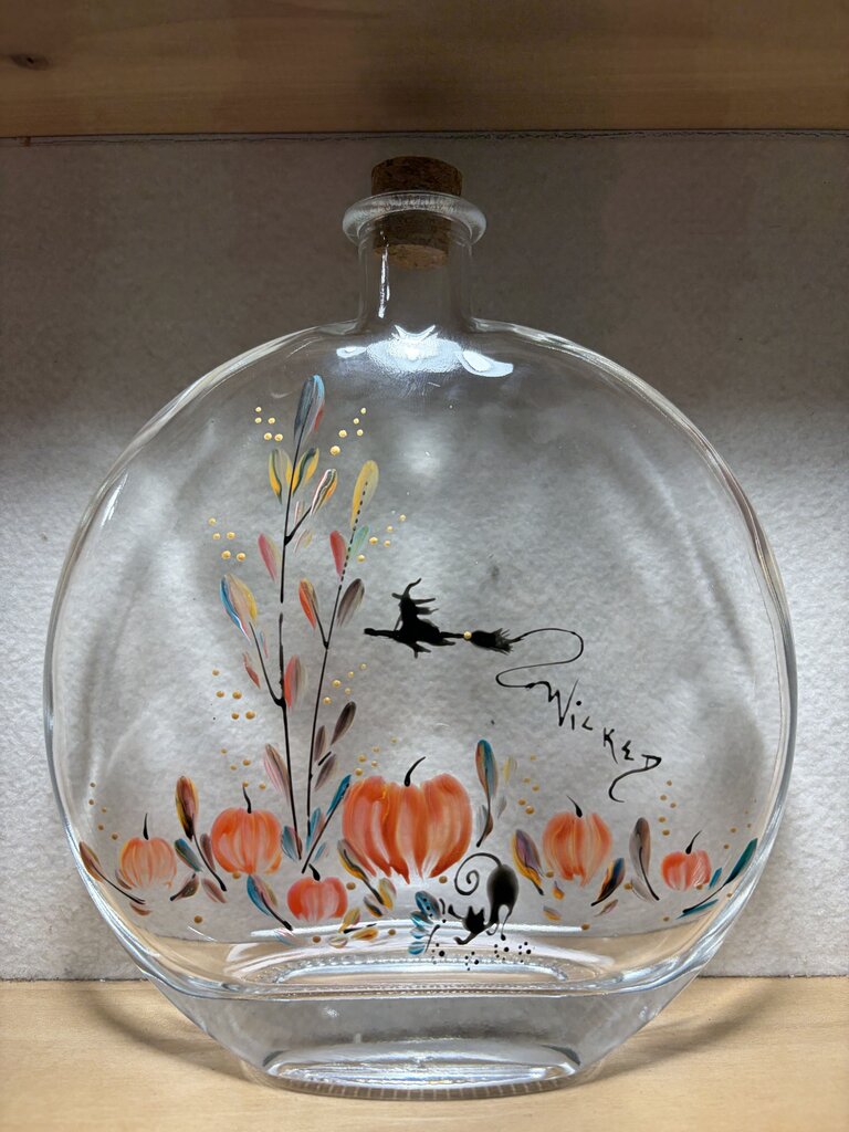 Pumpkin witch bottle