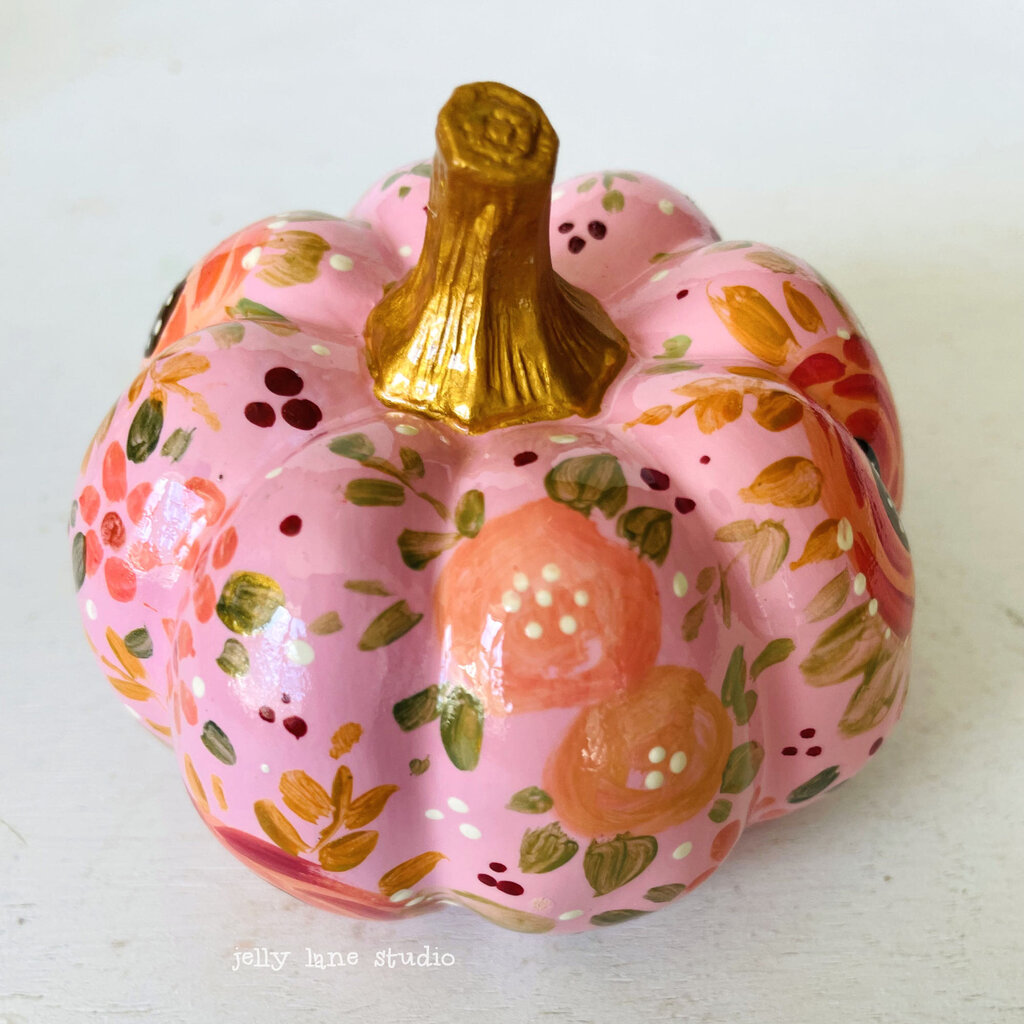 FLORAL PUMPKIN