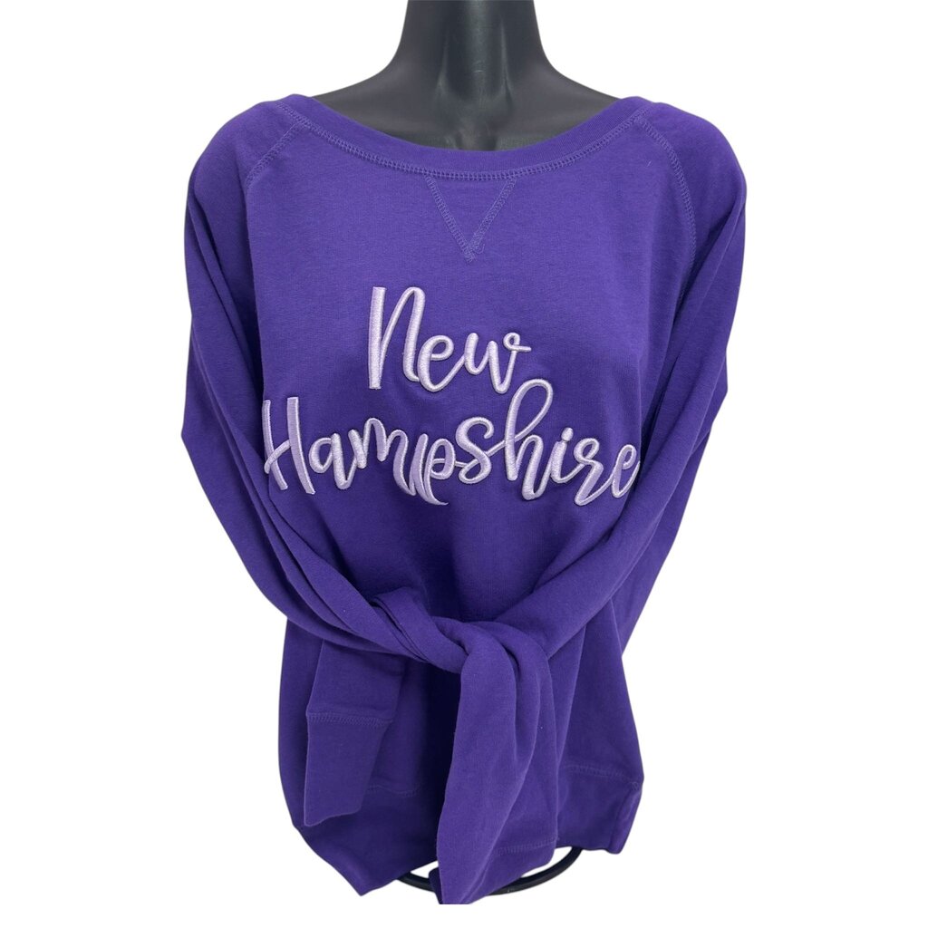 New Hampshire Sweater with Puff Embroidery