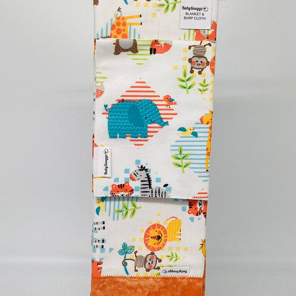 Baby Blanket & Burp Cloth Set
