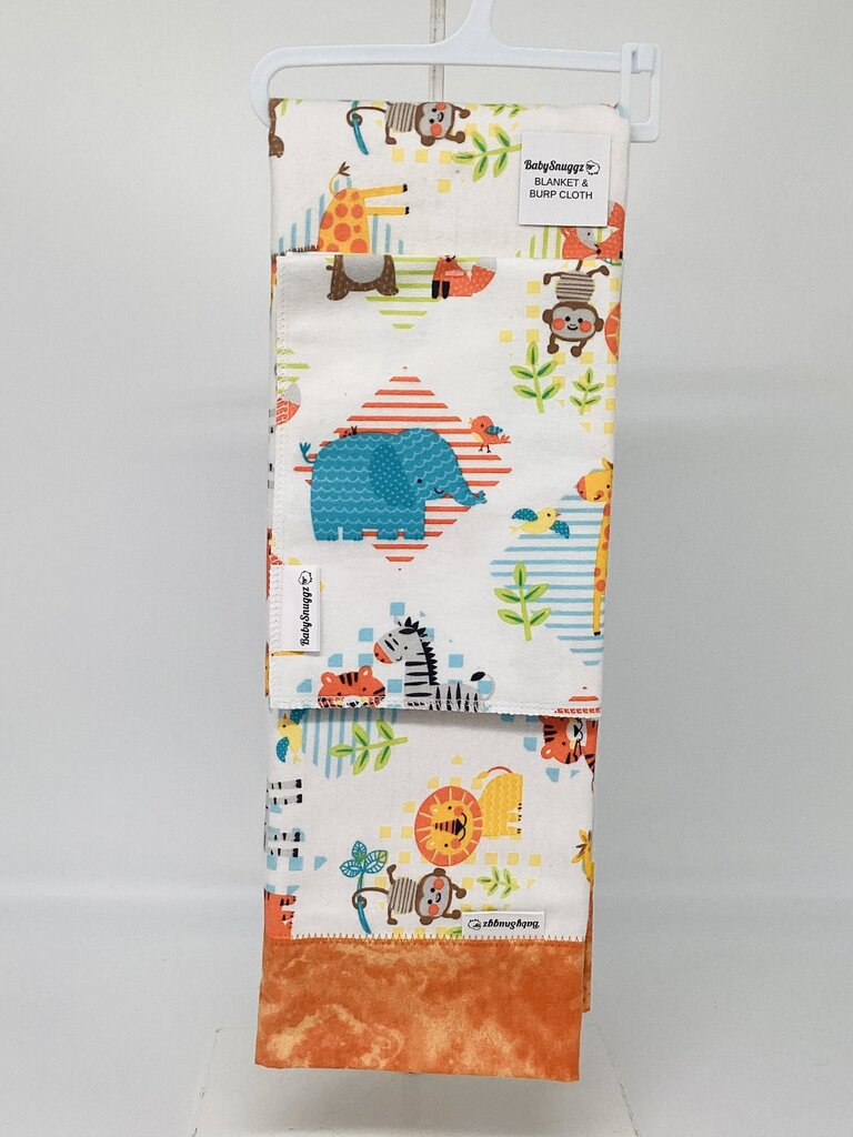Baby Blanket & Burp Cloth Set