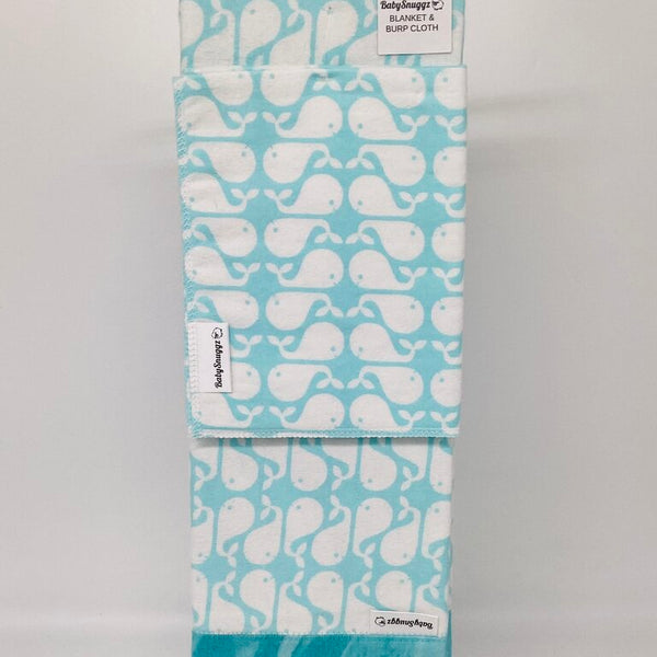 Baby Blanket & Burp Cloth Set