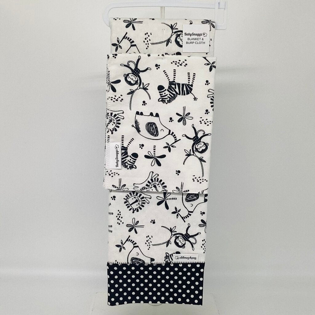 Baby Blanket & Burp Cloth Set