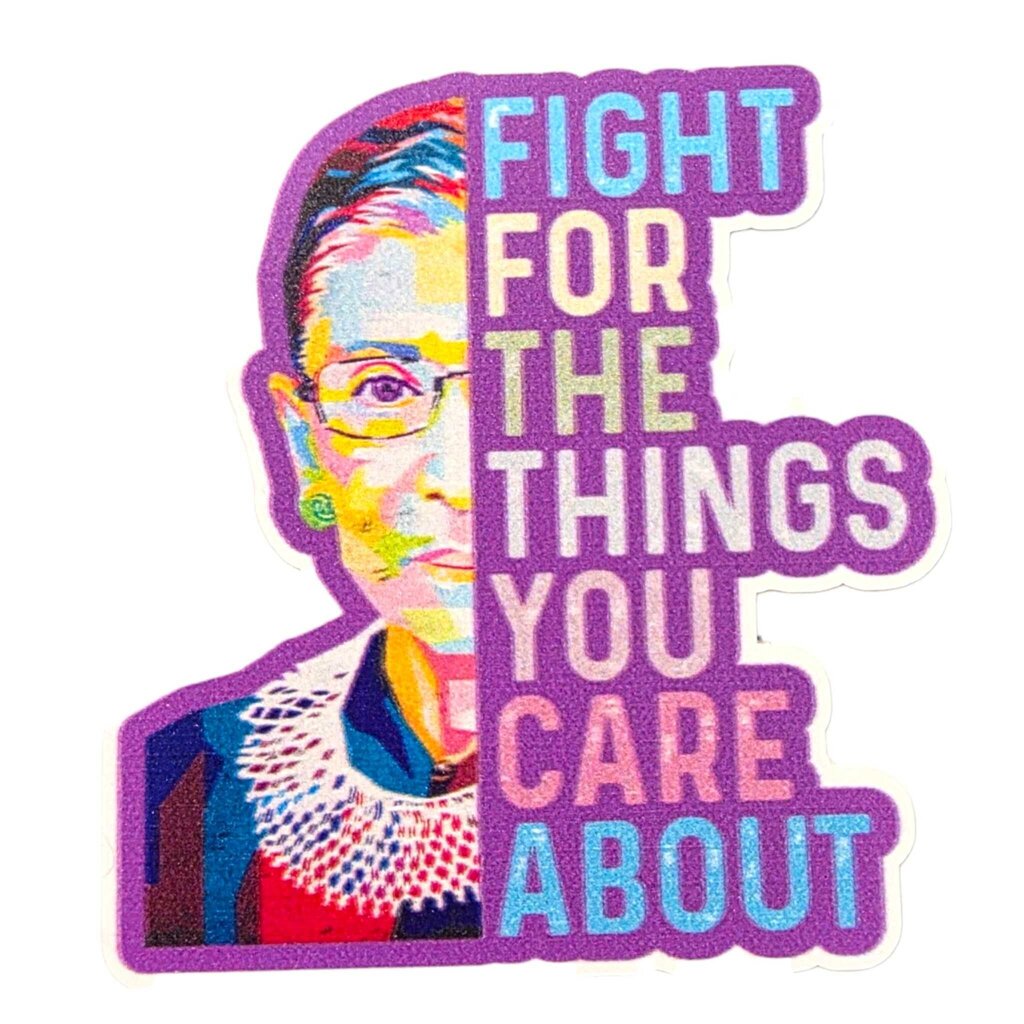 Sticker - RBG Outline & Quote