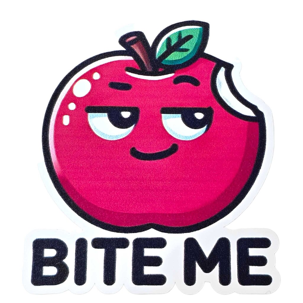 Sticker - Smirking Apple