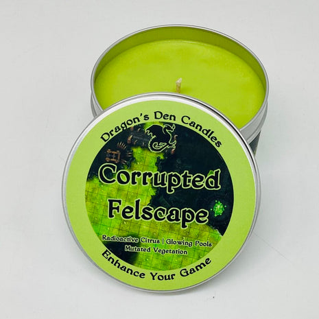 CORRUPTED FELSCAPE - Tin - Dragon's Den Candles