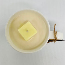 Mashed Potatoes (White Ridged Mug) - Mug Candle- 100% Soy Wax - view 2