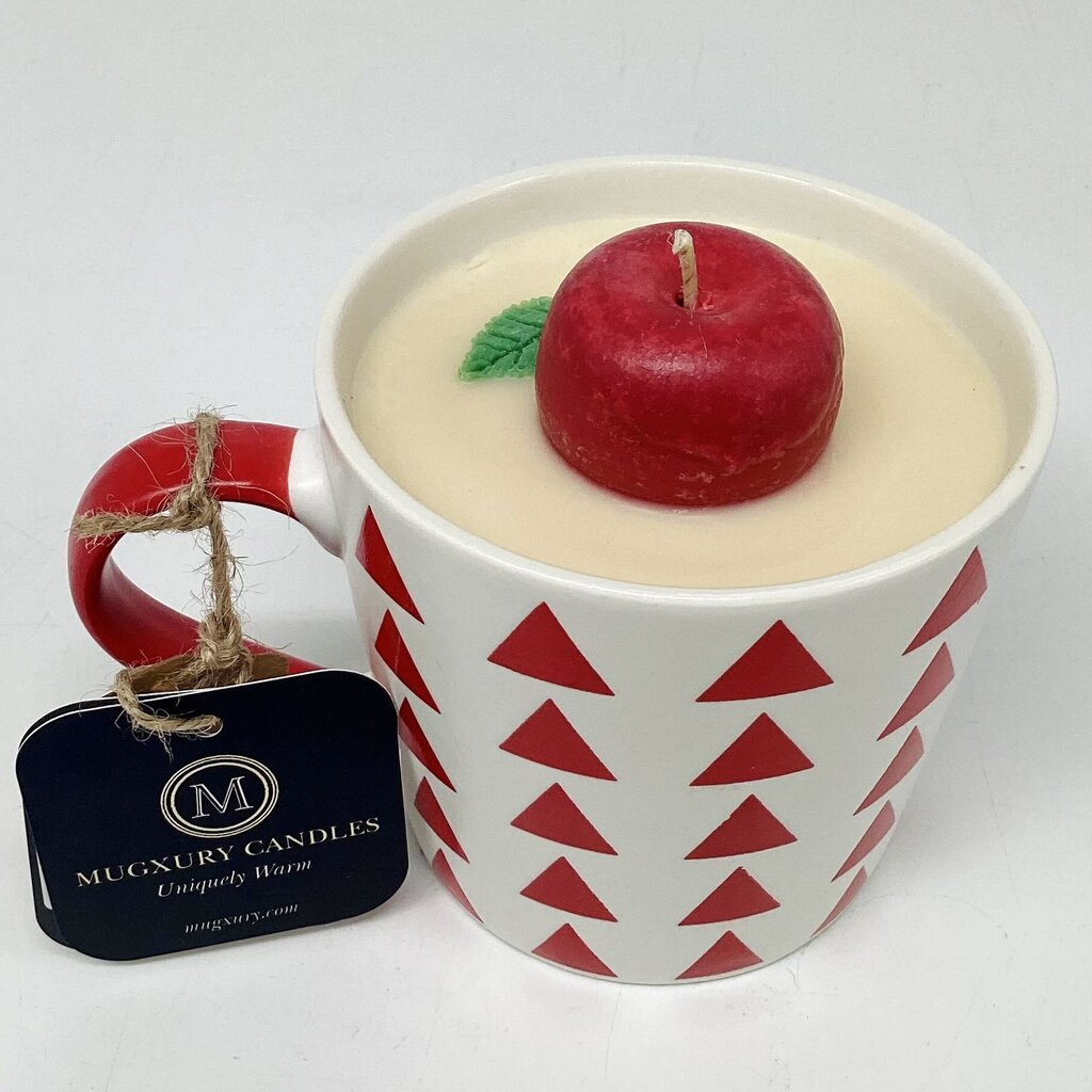 Apple Orchard (Red Triangle Mug) - Mug Candle - 100% soy wax