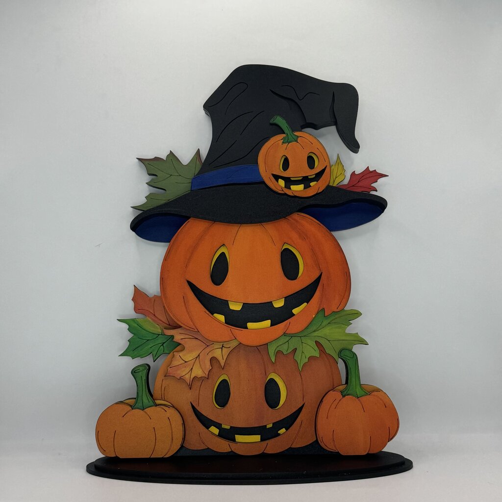Stacked Pumpkin Shelf Sitter