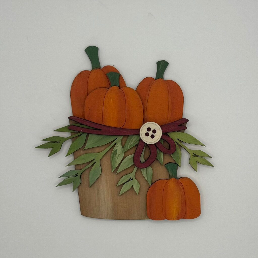Pumpkin Bucket Tiered Tray Item
