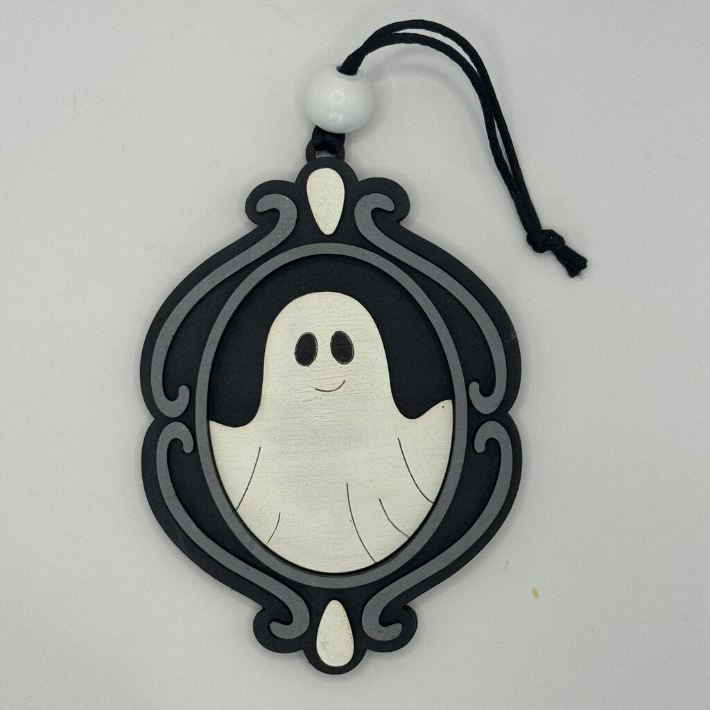Oval Ghost Ornament