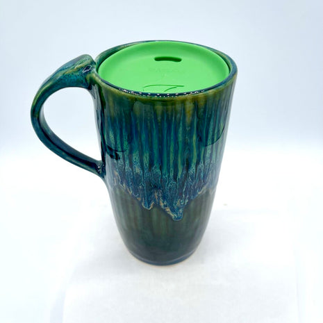 Travel Mug- Green Rain Storm