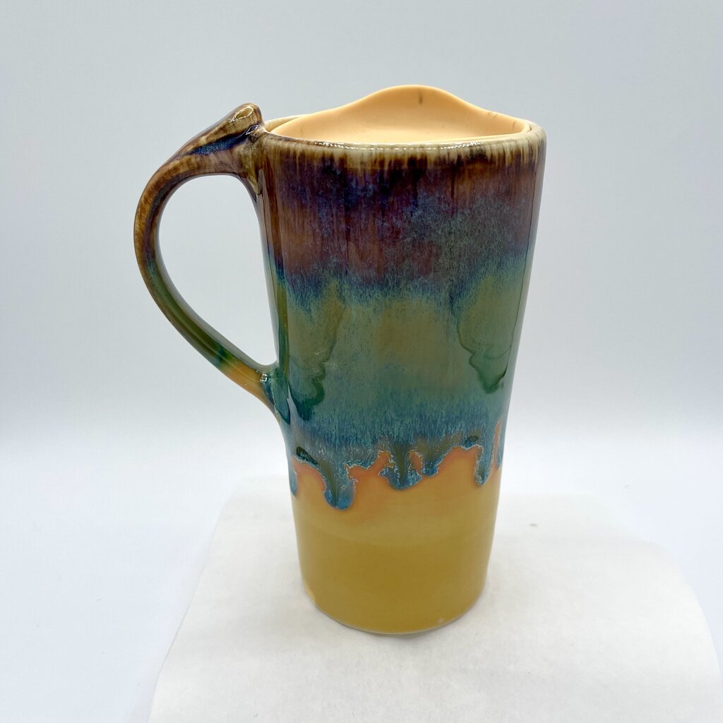 Travel Mug- Yellow Rainbow