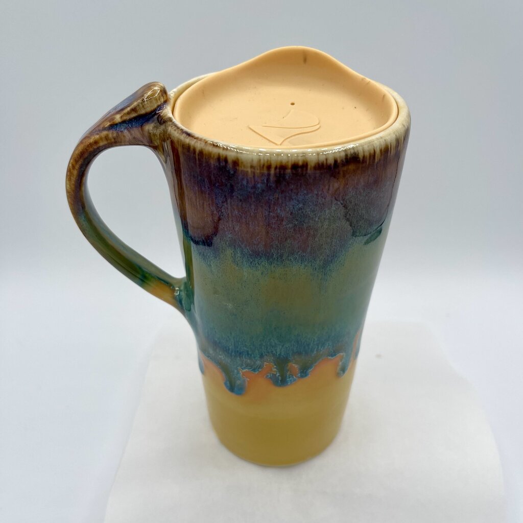 Travel Mug- Yellow Rainbow