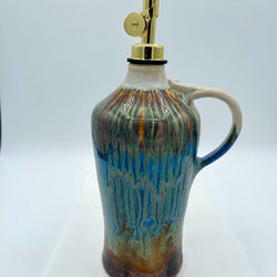 Oil Cruet- Copper/Pearl Rain - view 2